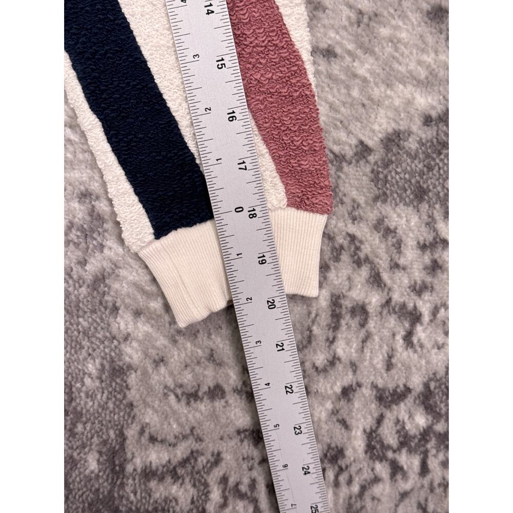 Faherty Vista Stripe Pullover Sweatshirt XS Womens Organic Cotton French Terry - Picture 5 of 9